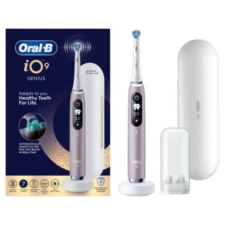 Oral-B iO 9, periuță de dinți electrică, Rose Quartz, 1 buc.