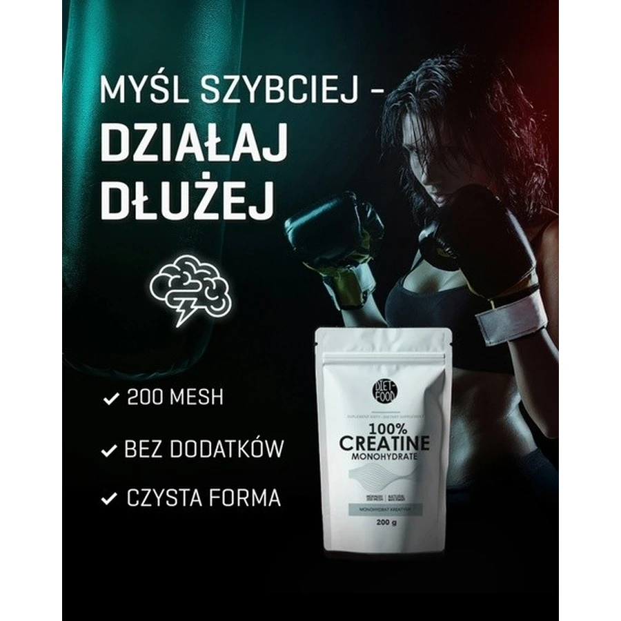 Diet-Food Creatină monohidrat, pulbere, 200 g