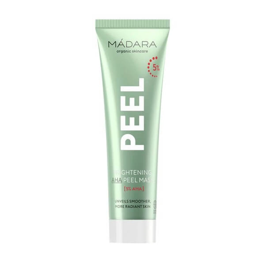 Madara Brightening 5% AHA Peel Mask, maschera peel-off, 60 ml