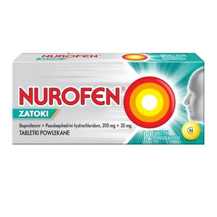 Nurofen Zatoki, 200 mg + 30 mg, comprimate filmate, 12 buc.