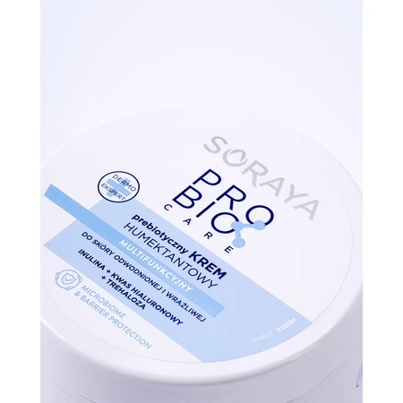 Soraya Probio Care, crema prebiótica humectante para pieles deshidratadas y sensibles, 200 ml