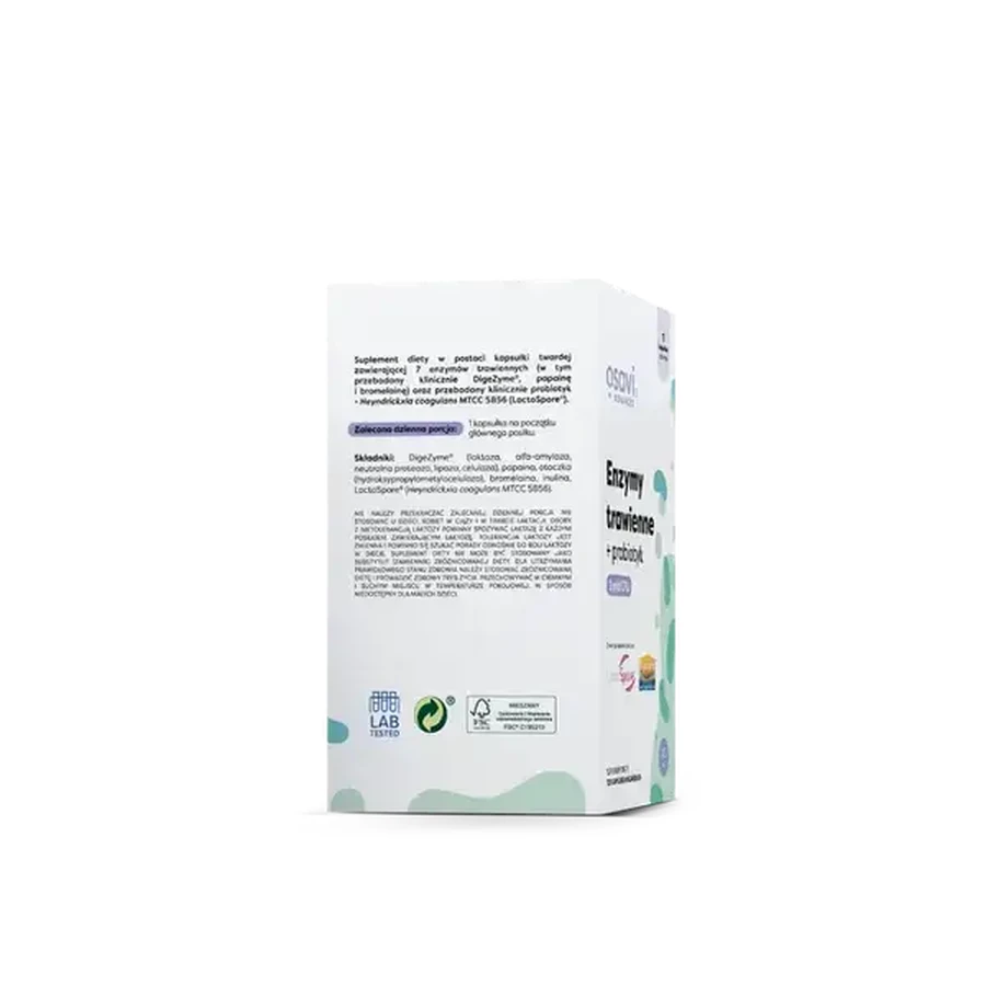 Osavi Enzimas Digestivas + Probiótico, cápsulas, 120 uds.
