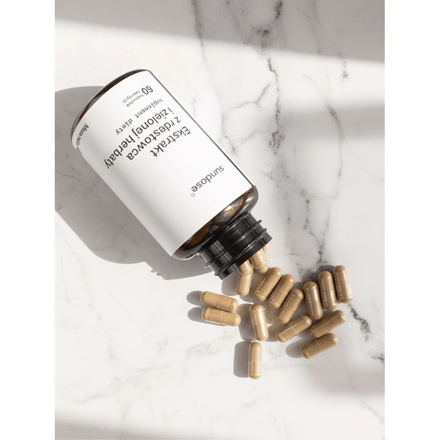 Sundose Knotweed ed estratto di tè verde capsule rigide, 60 pezzi.