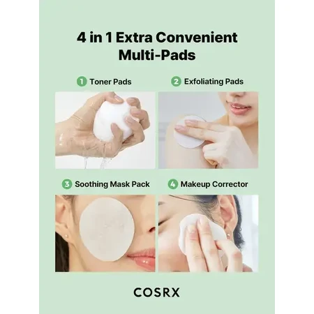 Cosrx One Step Green Calming Pad, tampoane de față tonifiante, 70 buc.