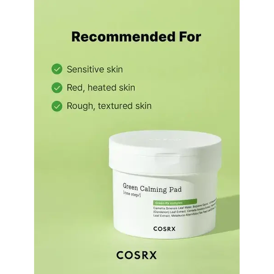 Cosrx One Step Green Calming Pad, tampoane de față tonifiante, 70 buc.