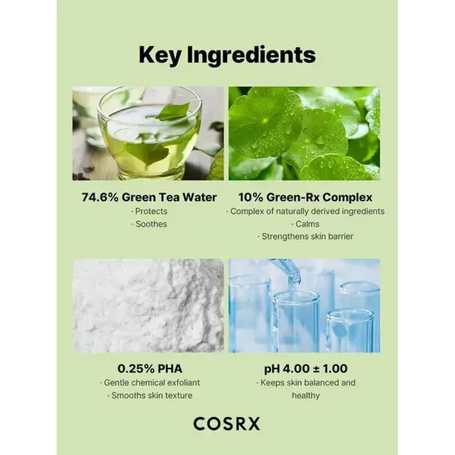 Cosrx One Step Green Calming Pad, tampoane de față tonifiante, 70 buc.