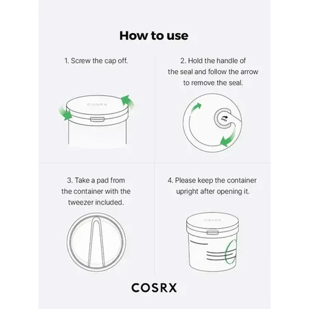 Cosrx One Step Green Calming Pad, tampoane de față tonifiante, 70 buc.
