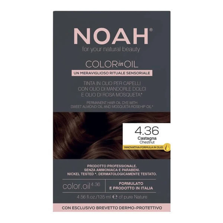 NOAH Color in Oil, teinture pour cheveux, 4.36 Chestnut, 135 ml