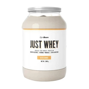 GymBeam Just Whey Protein Caramel sărat, pulbere, aromă de caramel sărat, 2000 g
