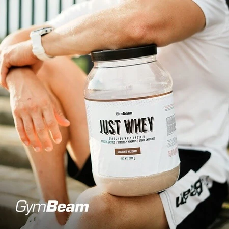 GymBeam Just Whey Protein Caramel sărat, pulbere, aromă de caramel sărat, 2000 g