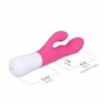 Lovense Nora, vibrator iepuraș controlat prin aplicație, 1 buc.