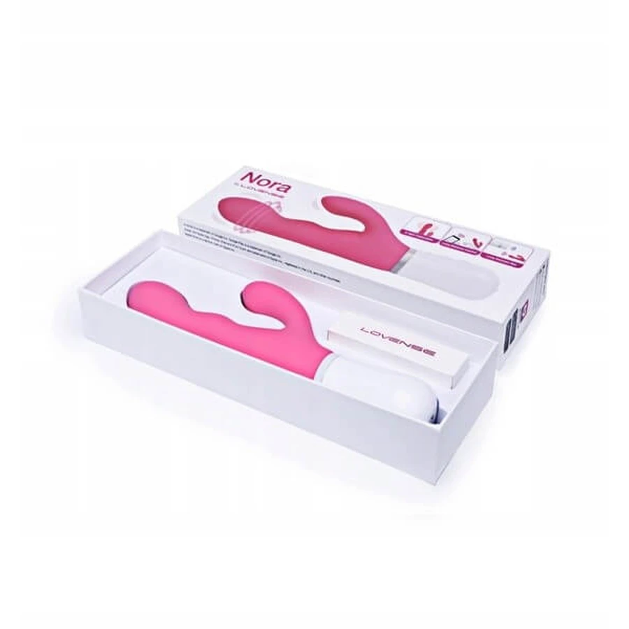 Lovense Nora, vibrator iepuraș controlat prin aplicație, 1 buc.