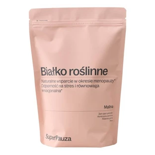 SuperPauza Białko roślinne Super ukojenie, proszek, smak malina, 750 g