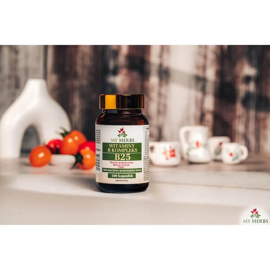 My Herbs Vitamins B Complex B 25, capsule, 100 pz.