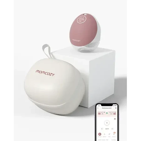 Momcozy M9, tiralatte singolo, colore rosso, 1 pz.