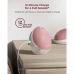Momcozy M9, tiralatte singolo, colore rosso, 1 pz.