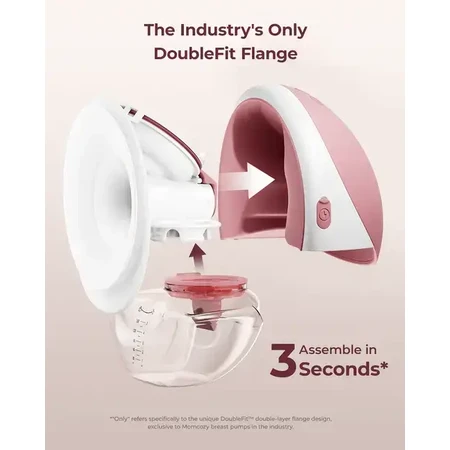 Momcozy M9, tiralatte singolo, colore rosso, 1 pz.