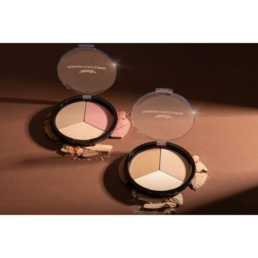 Pierre Rene Powder Contouring, powder face contouring palette, no. 01, 23 g