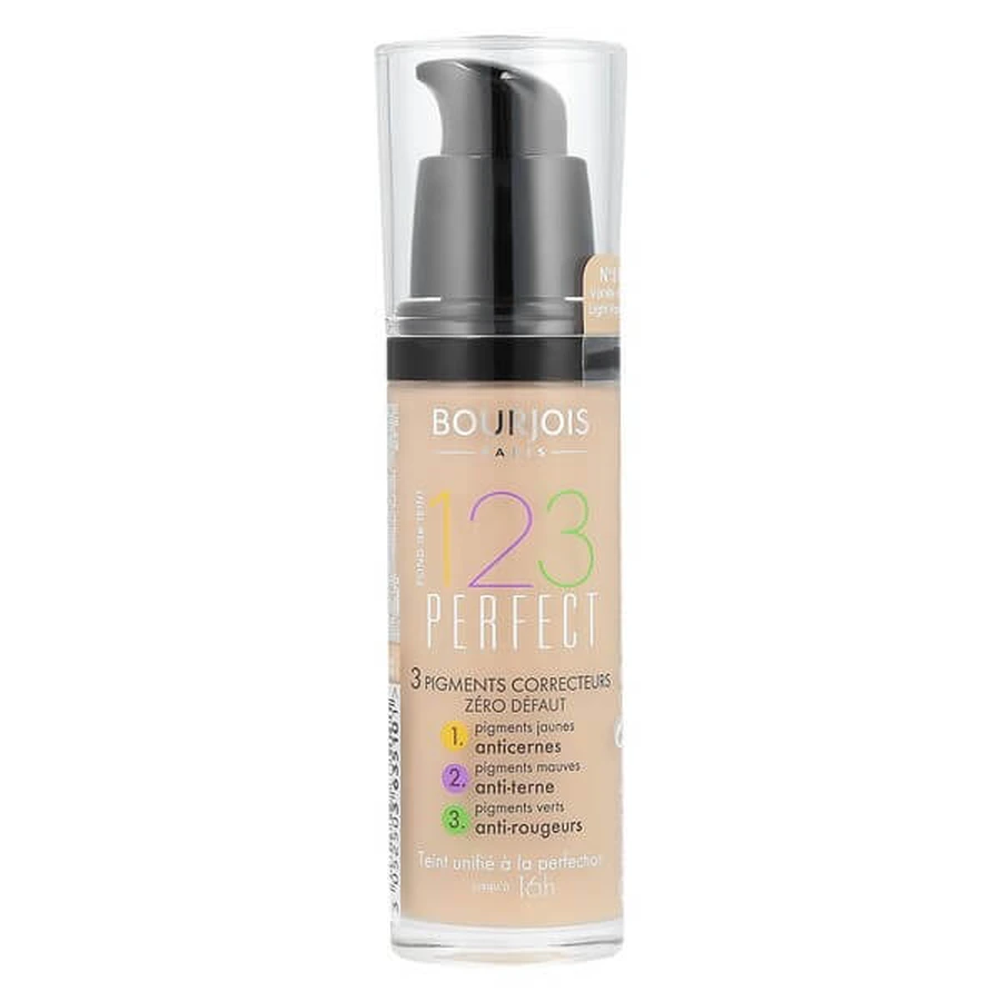 Bourjois 1, 2, 3 Perfect, gezichtsprimer met medium dekking, 51 Lichte vanille, 30 ml
