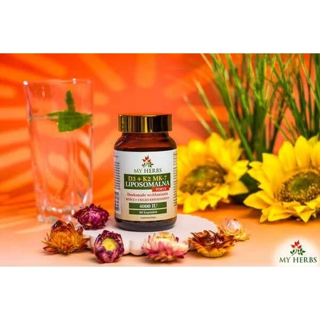 My Herbs D3 + K2 MK-7 Liposomal, Forte, Kapseln, 80 Stück.