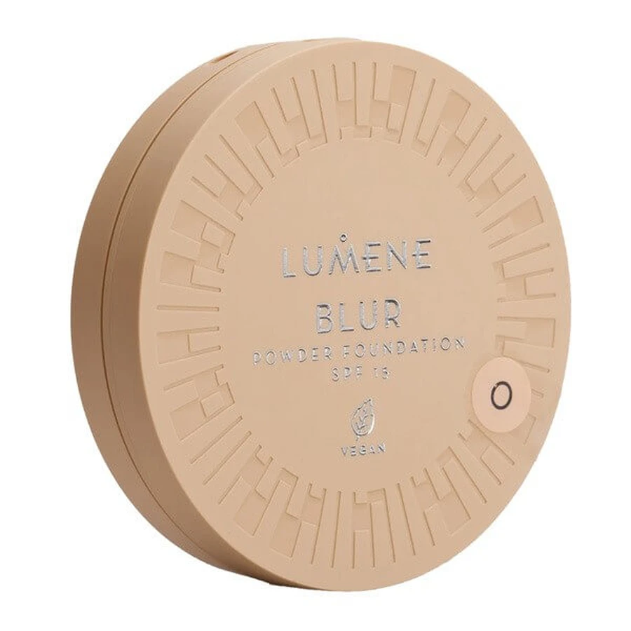 Lumene Blur Longwear Powder Foundation, polvos de larga duración SPF 15, 0, 10 g