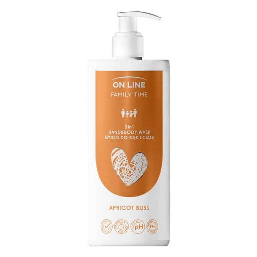 On Line Family Time, 2-in-1 Apricot Bliss zeep, 500 ml.