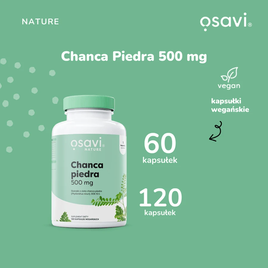 Osavi Chanca piedra 500 mg, kapsułki twarde, 120 szt.: ceny i cechy