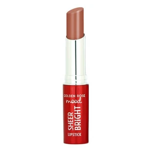 Golden Rose Mood Sheer Bright Lipstick, rouge à lèvres brillant, 104, 3.3 g
