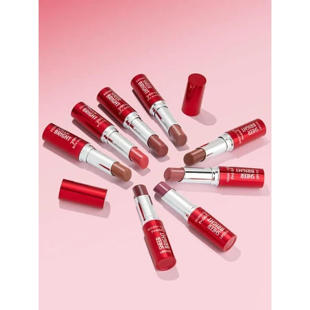 Golden Rose Mood Sheer Bright Lipstick, rouge à lèvres brillant, 104, 3.3 g