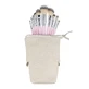 Ilu Basic Set de 10 brochas de maquillaje + estuche, rosa