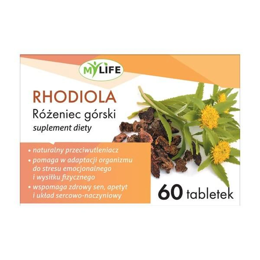 My Life, Rhodiola Rosacea, comprimés, 60 pcs.