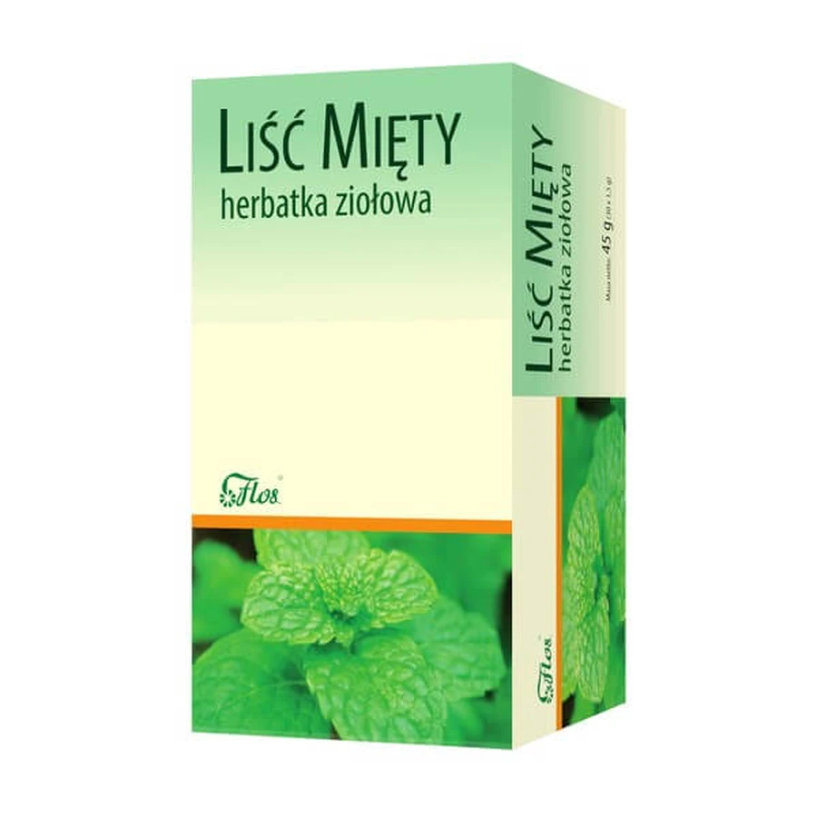 Flos, Menta, foglia, tisana, 30 x 1,5 g