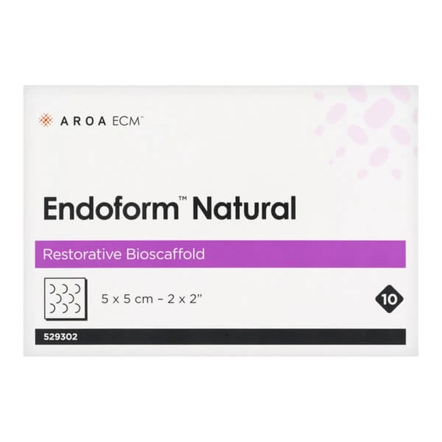 Endoform Natural, Verband, 5 cm x 5 cm, 1 Stück. (aus einer Mehrfachpackung)