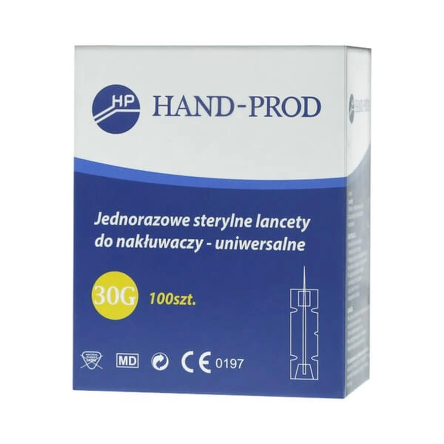 Hand-Prod, de unică folosință, universal lancette sterile pentru lancette, 100 buc.