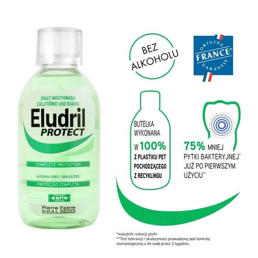 Eludril Protect, bain de bouche, 500 ml