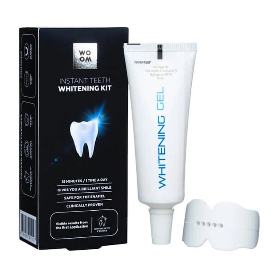 Woom, Kit de albire a dinților, 30 ml + 1x tavă de silicon pentru dinți