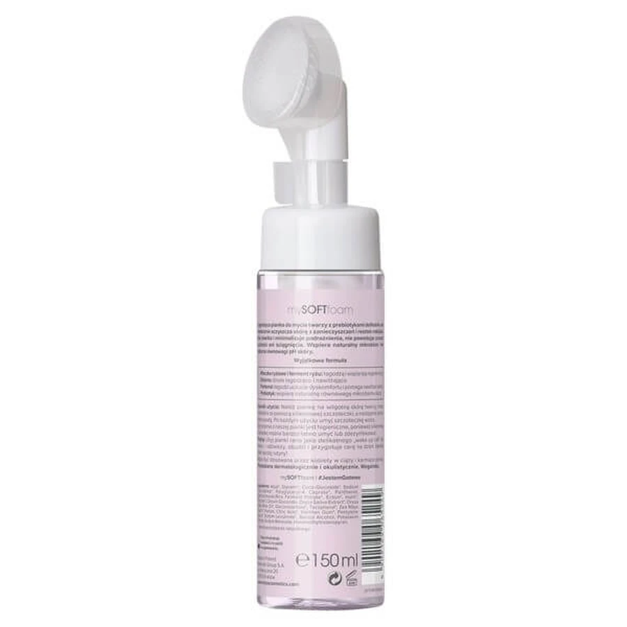 Miya Cosmetics mySOFTfoam, beruhigende Gesichtsreinigung mit Präbiotika, 150 ml