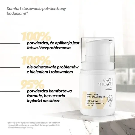 Eeny Meeny, schützende UVA-UVB SPF50-Gesichtscreme, ohne Pigmente, 50 ml