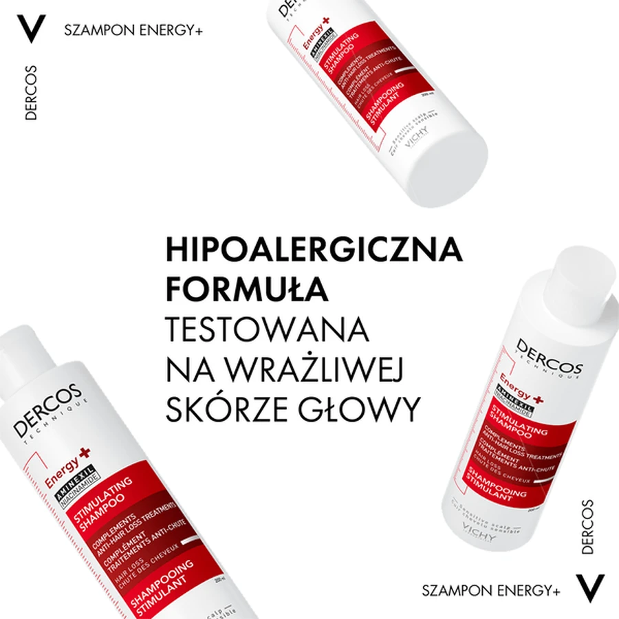 Dercos Energy+ Set, stärkendes Shampoo, 400 ml + Nachfüllpackung, 400 ml