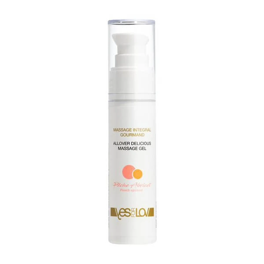 Yesforlov Allover, eetbare massageolie-gel, perzik, 50 ml