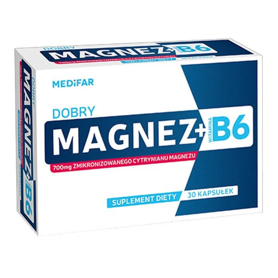 Medifar Magneziu B6, capsule, 30 buc.