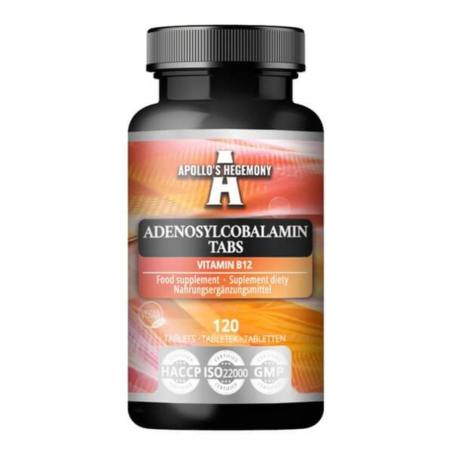Apollo's Hegemony Adénosylcobalamine (vitamine B12), comprimés, 120 pcs.