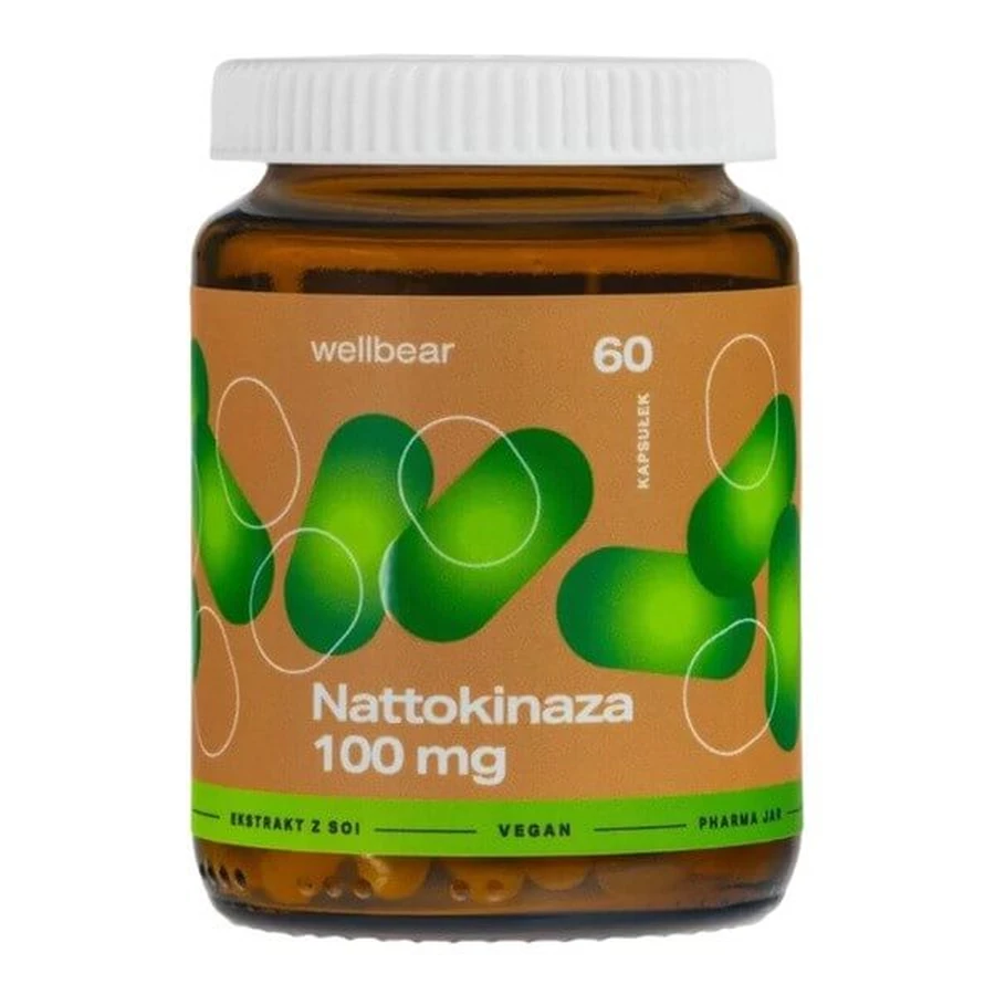 Wellbear Nattokinase 100 mg, Kapseln, 60 Stück.