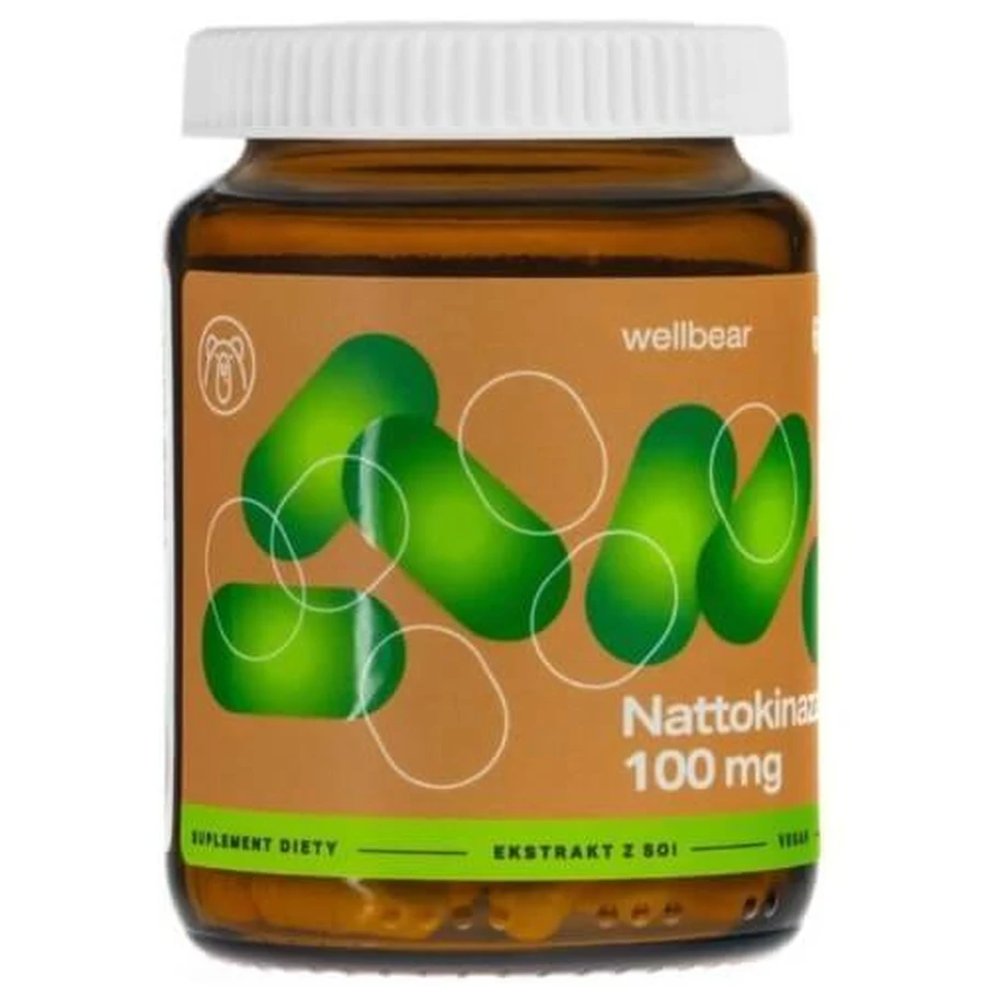 Wellbear Nattokinase 100 mg, Kapseln, 60 Stück.