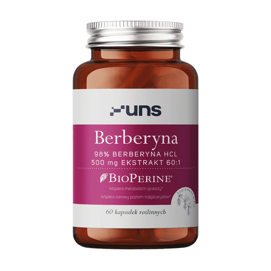 Uns Berberine + Bioperine, gélules, 60 pcs.