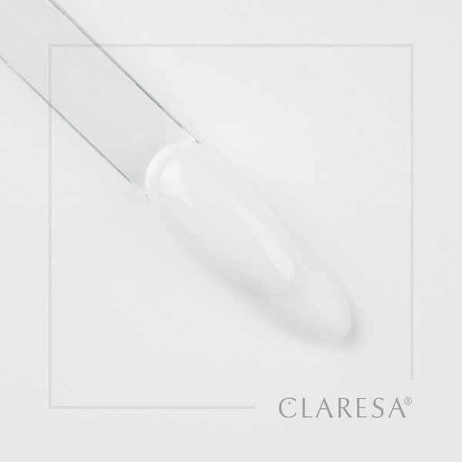 Claresa Soft&amp;Easy Builder Gel, gel constructor de uñas, Blanco Lechoso, 12 g