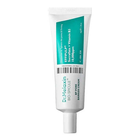 Dr.Melaxin BP Pore Barrier Cream, een poriën vernauwende crème met bio-spicules, 50 g