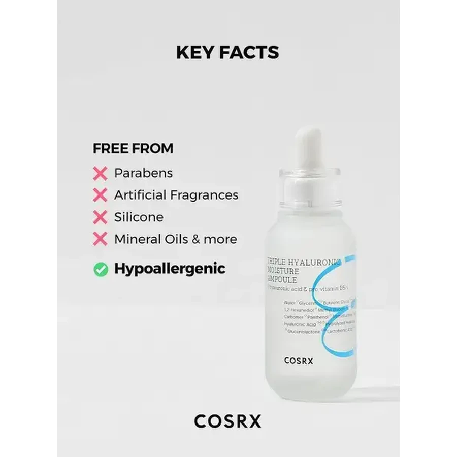 Cosrx Hydrium Triple Hyaluronic Moisture, gezichtsserum, 40 ml