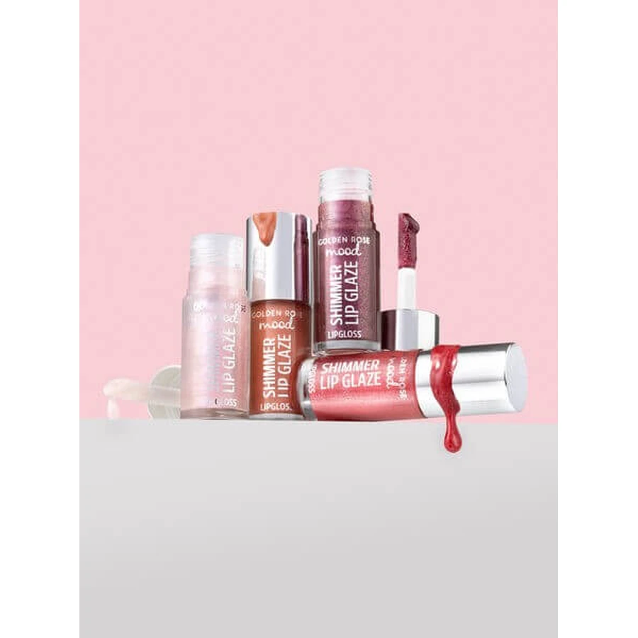 Golden Rose, Mood Shimmer Lip Glaze, brillant à lèvres avec des reflets, No. 254, 6 ml