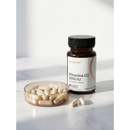 Sundose Vitamina D3 2000 UI, capsule tari, 120 buc.